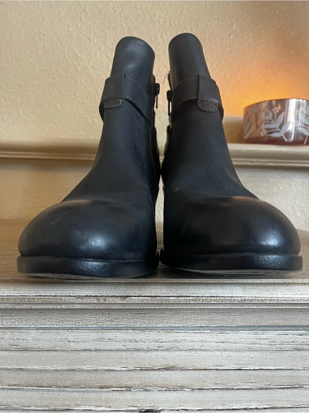 BOC by Born | Black leather Shea Booties With Buckles Womens Size 11
